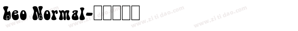 Leo Normal字体转换